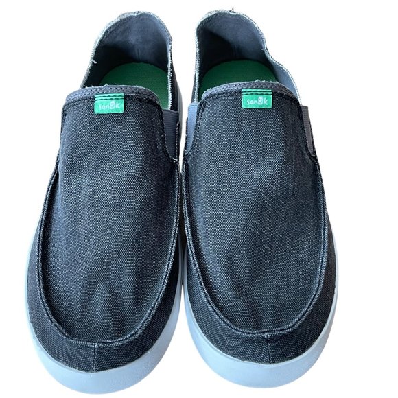 Sanuk Pick Pocket Slip On Men's Size 8 Casual Canvas Shoes Molded EVA Footbed - Picture 1 of 7
